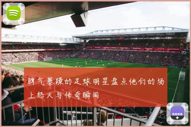 脾气暴躁的足球明星盘点他们的场上怒火与传奇瞬间