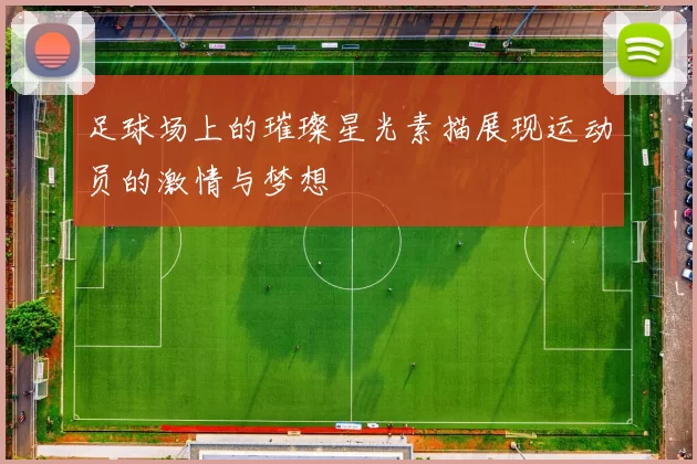 足球场上的璀璨星光素描展现运动员的激情与梦想