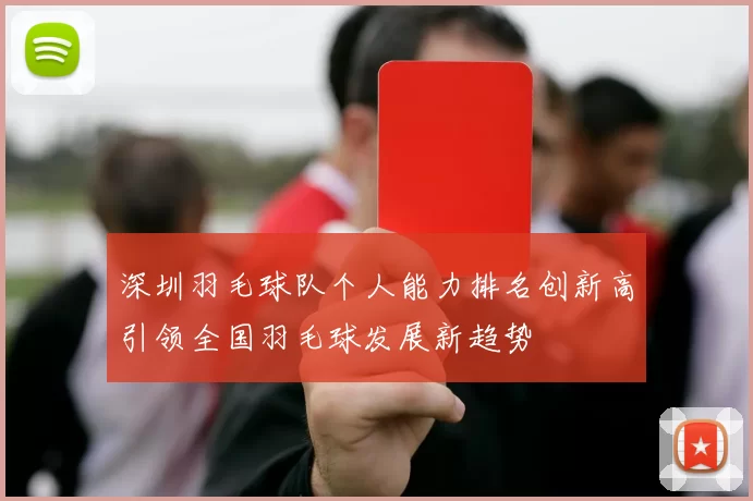 深圳羽毛球队个人能力排名创新高引领全国羽毛球发展新趋势
